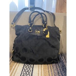 Coach Purse Black & Gold
